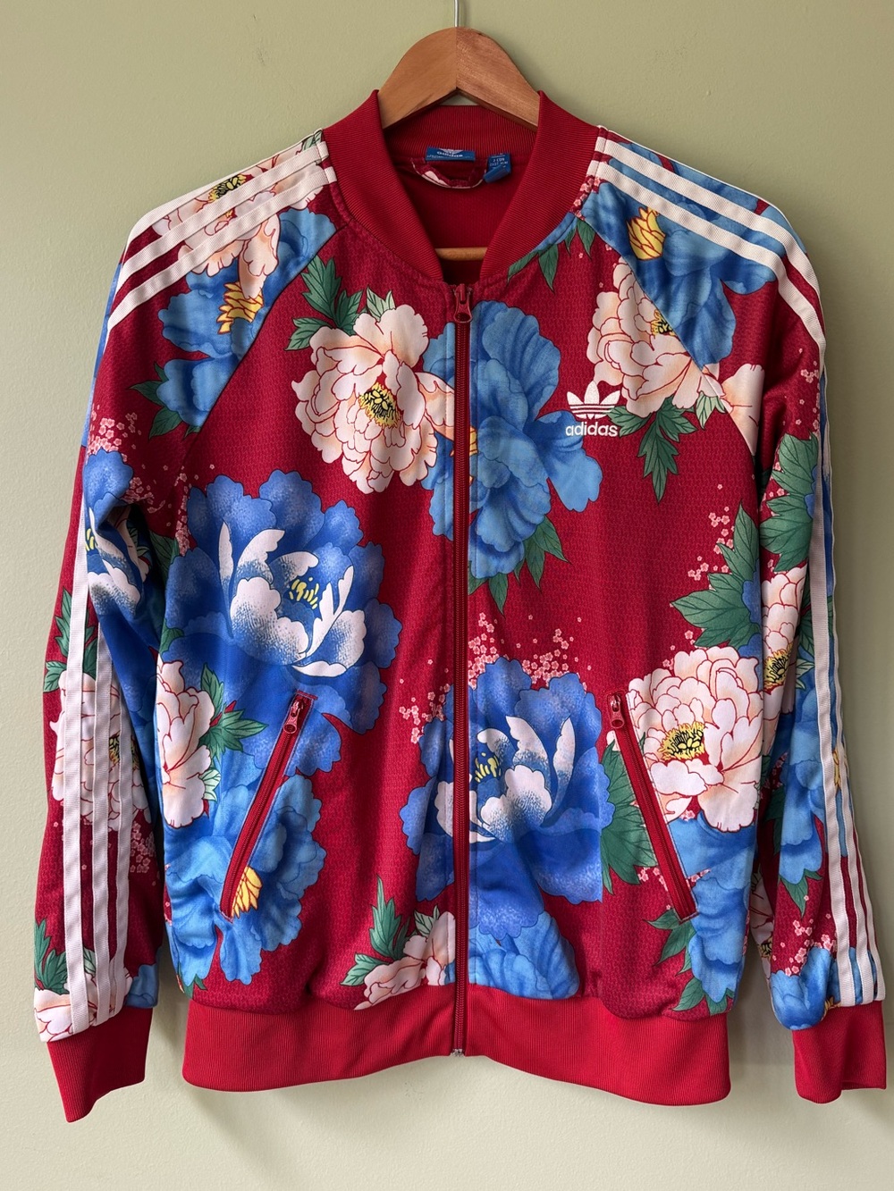 Adidas Originals x FARM Rio Chita Floral Red Blue White Yellow Track Jacket
